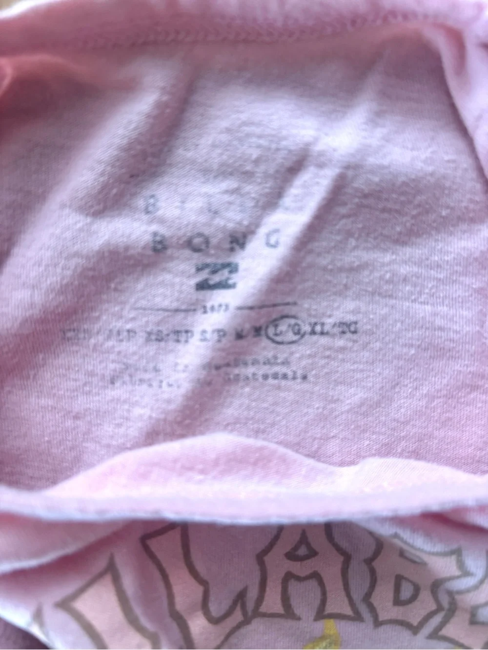 Girls Billabong Pink Tee with Sun, Wave & Floral Graphic